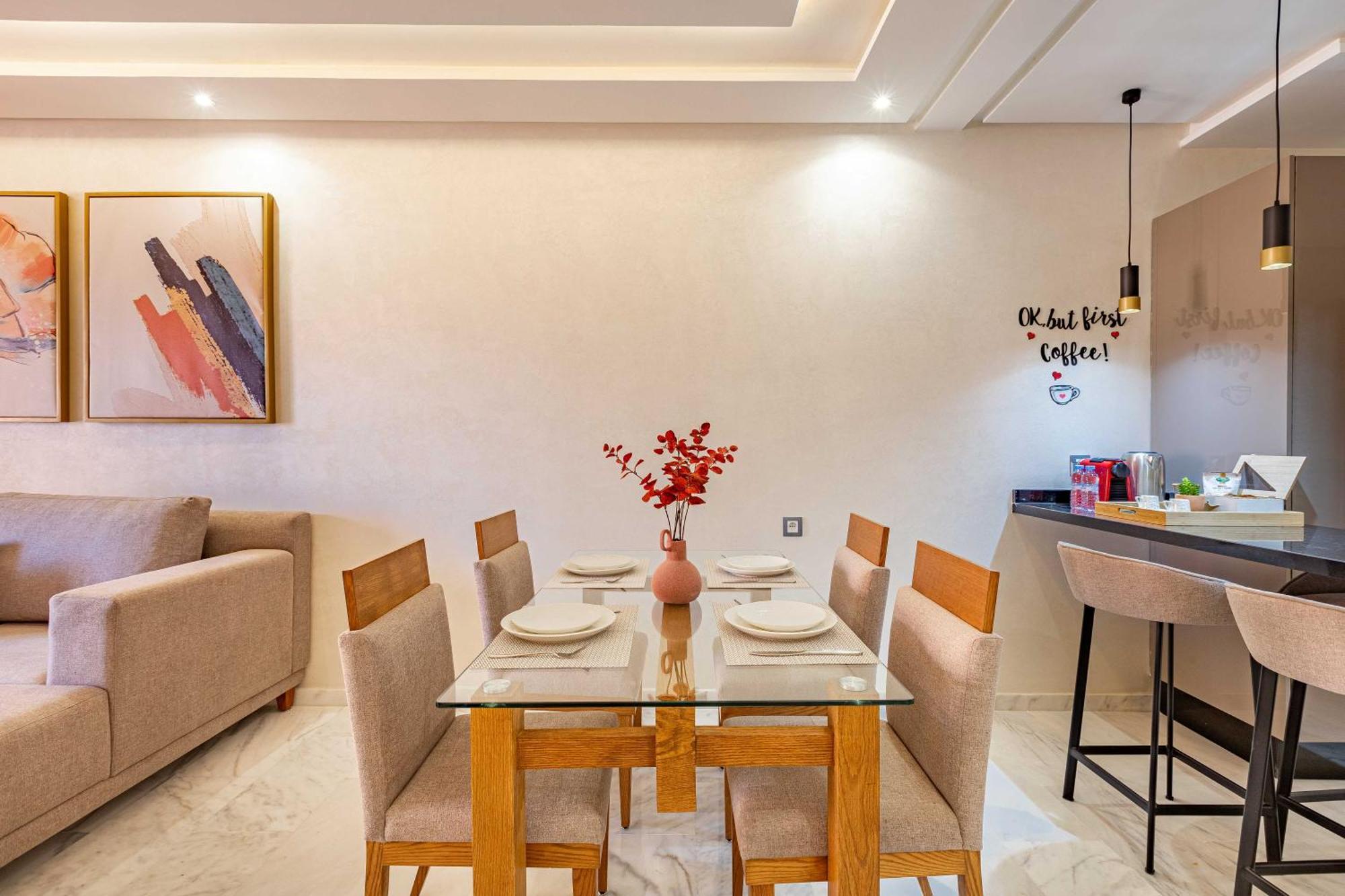 Magnifique Appartement Unique Et Central! Marrakesh Buitenkant foto