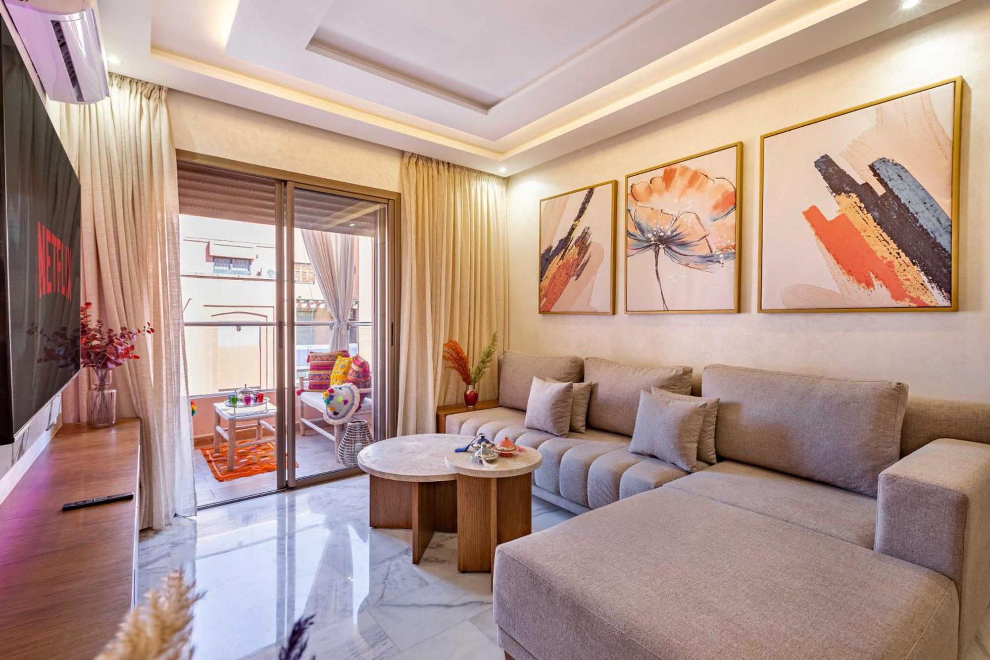 Magnifique Appartement Unique Et Central! Marrakesh Buitenkant foto